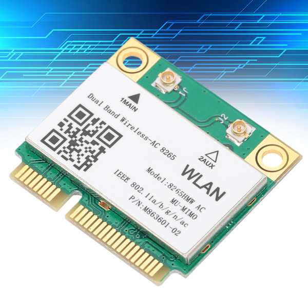 Trådlöst Nätverkskort 2.4G/5Ghz Mini PCIE WIFI 802.11ac 867Mbps Bluetooth 4.2 8265HMW
