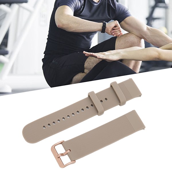 Justerbart silikonarmband för Amazfit GTS 3/GTS 3 PRO Andningsbart Smartwatch Klockarmband Grå