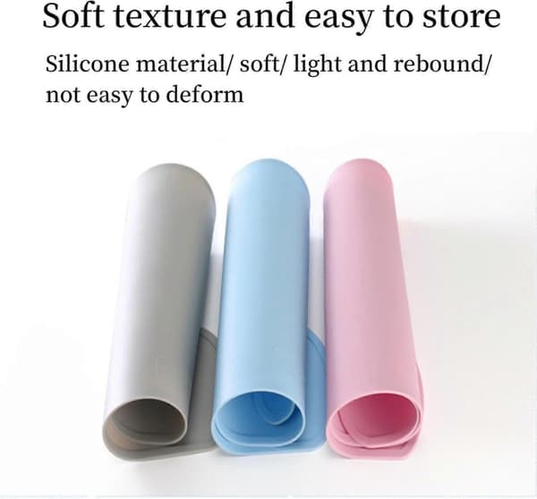 1 stk. skridsikker silikone kæledyrsfodermåtte, skyformet design til mad og vand, ideel til katte og små hunde - 48 * 27 cm (pink)[TT]