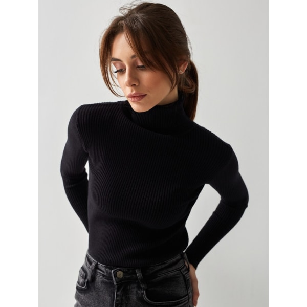 1 stk rullekrave sweater black