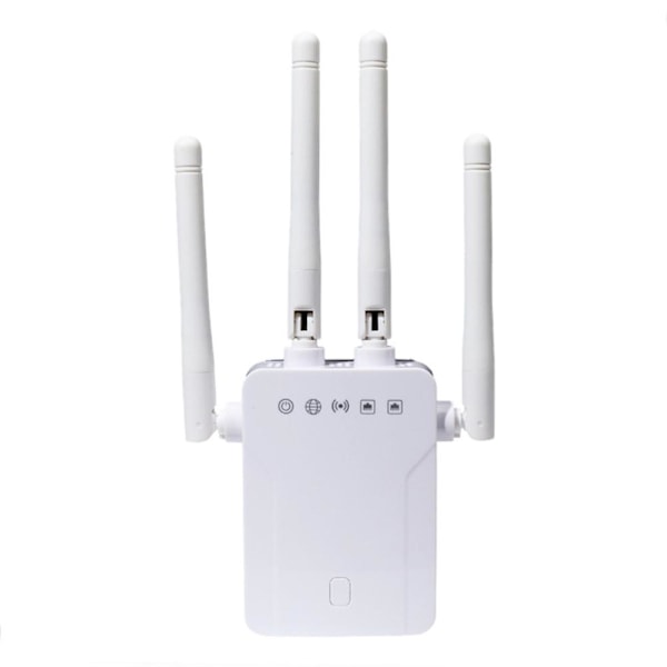 M 95B Trådlös Repeater för Hemmakontor 300m Signalförstärkare Extender 4 Antenn Router WiFi Förstärkare 100‑240V