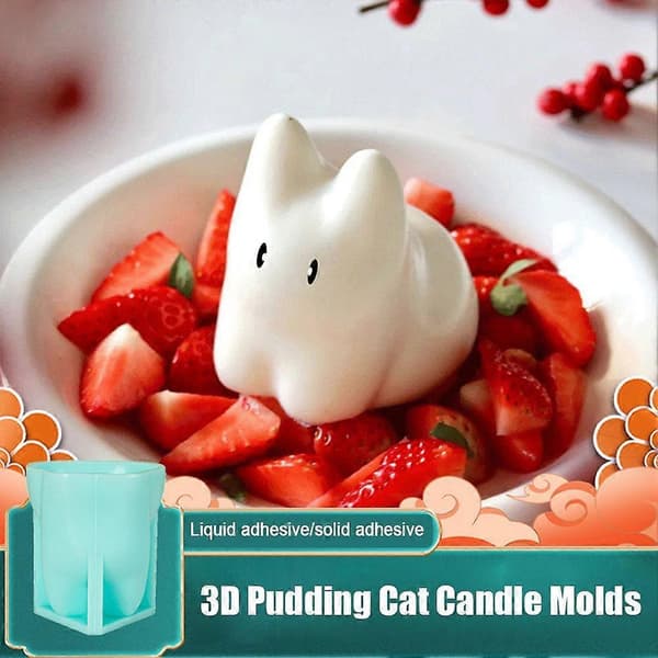 Kattemelkpudding Silikonform Gelébolle Kake Hvit Is Kaldt Pulver[TT] Solid