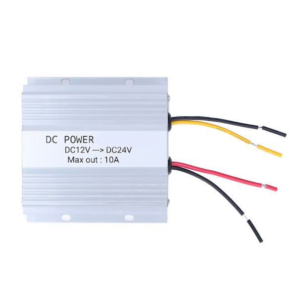 DC 12V till 24V Bil Booster Aluminiumlegering DC 12V till 24V Säker Stabil 10A 240W DC Ström Booster för Bil Buss LCD