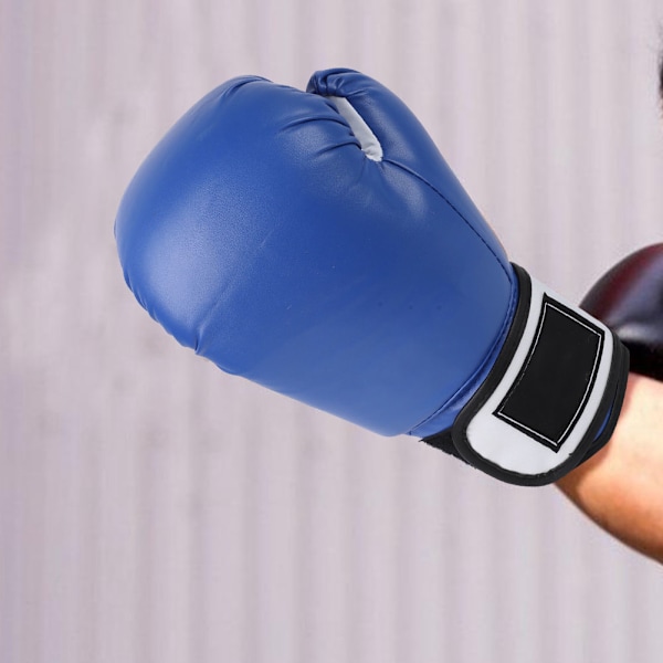 BonSem PU EVA Inre Tränings Sparring Punching Tävlingar Sandsäck Professionella Boxhandskar (Blå)