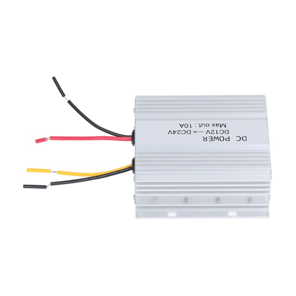 DC 12V till 24V Bil Booster Aluminiumlegering DC 12V till 24V Säker Stabil 10A 240W DC Ström Booster för Bil Buss LCD