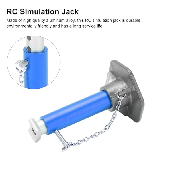 RC-simulaatio Jack 6T Säädettävä alumiiniseos RC-nostotunkki kauko-ohjattaville autoille Sininen