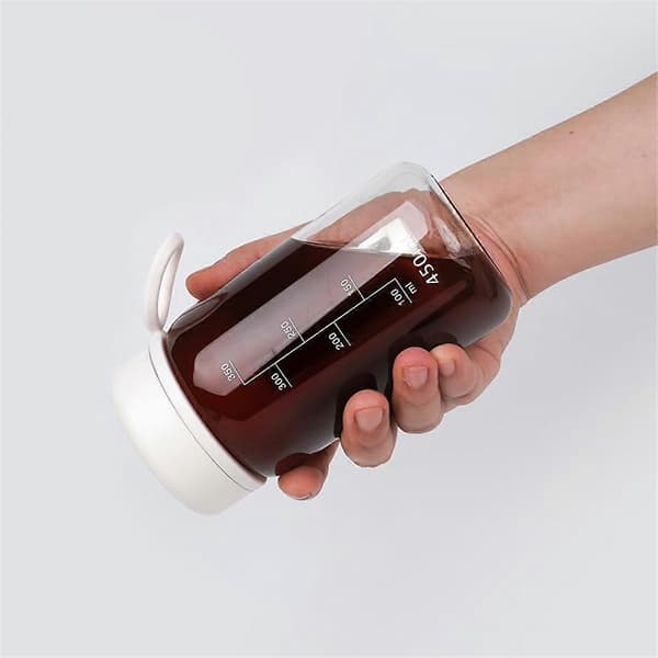 Cold Brew Coffee Maker Travel Mug with Soft Silicone Handle Portable Iced Coffee & Tea Infuser