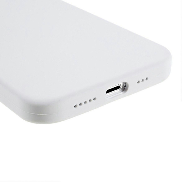 För iPhone 14 Pro Skal Solid Silikon Stötsäkert Telefon Bakskal[TT] White
