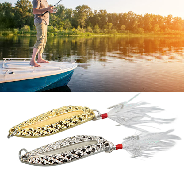 2Pcs Fishing Lures Artificial Fishing Baits Leech Shape Bait for Freshwater River Lakes Sea10g