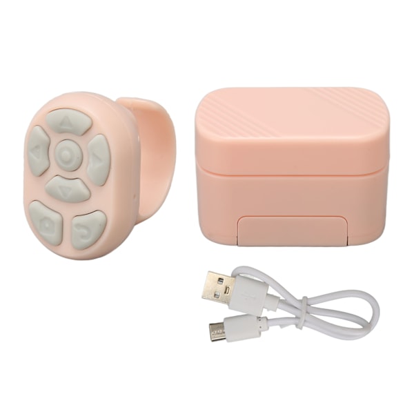 Scrollring Trådlös Fjärrkontroll Sida Vändare för Iphone för IOS Tablet för IOS för Android Rosa