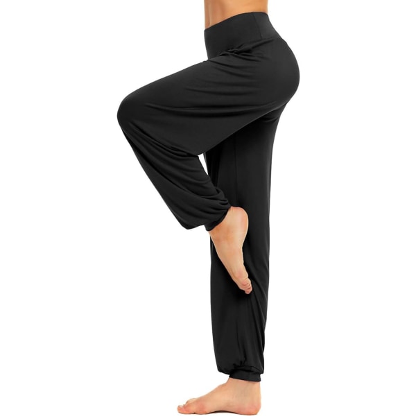 1 stk modal yoga bukser--sorte bukser XL