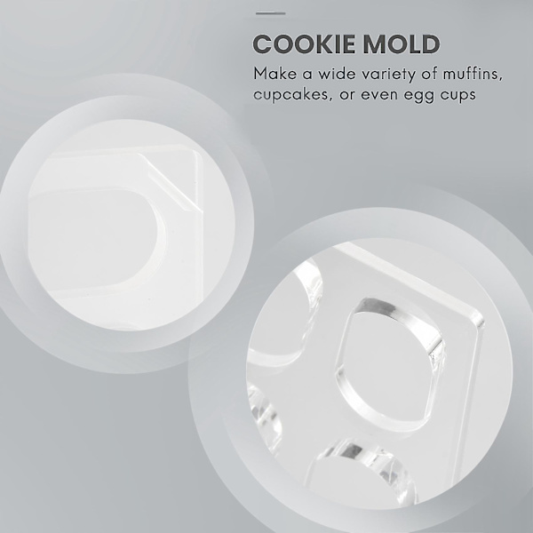 Klar polykarbonat Dacquoise kakeform Oval Dakovaz Macaron form Kakepyntverktøy Bakeverktøy