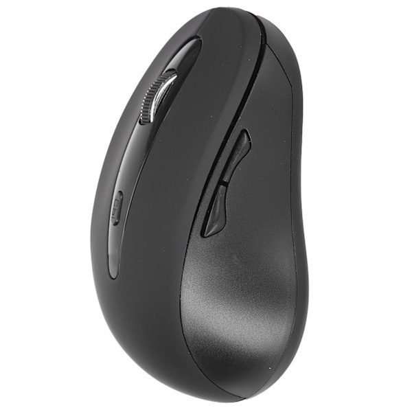 Trådlös Mus Långt Överföringsavstånd Mini Fyrvägs Scrollhjul Optisk Mus för Notebook Tablet PC (Svart)