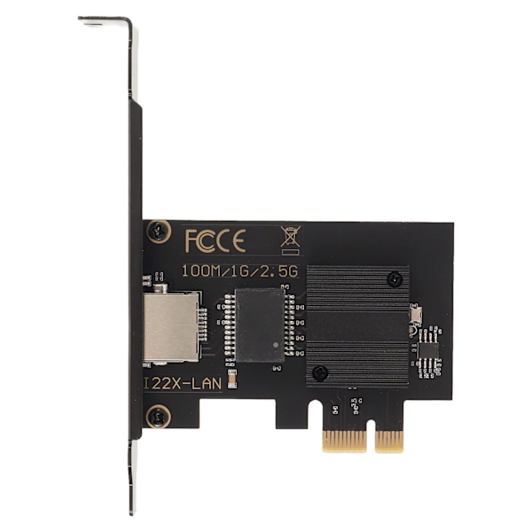 PCIe Nätverkskort 10/100/1000/2500Mbps Guldpläterad Pin Aluminiumlegering Gigabit Ethernet-kort för Stationär Speldator Server