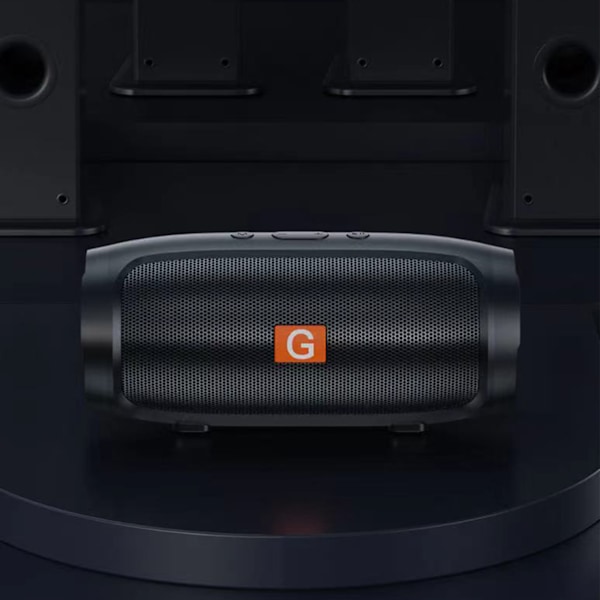 Trådlös Bluetooth-högtalare Utomhus Bil Kort och Hem Skrivbord Mini Portabel USB Subwoofer Svart