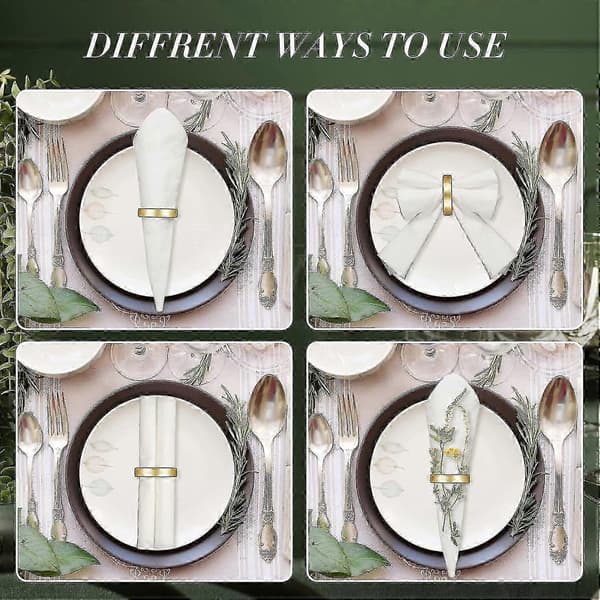 Servietringe Metal Servietringholder Ringholder Servietspænder Minimalisme Dekor Til Bord Middag Bryllup 6pcs
