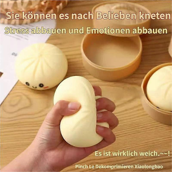 Dumpling Squishy, Dumpling Squishy Mystery, 4 tommer Jumbo Dumpling Stressbold, Blød Klemme Dekompression Dej Til Voksne guld
