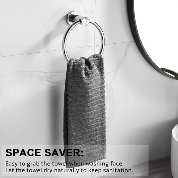 Håndklædeholder Moderne Stil Rustfrit Stål 304 Krom Badeværelsestilbehør (Håndklædeholder) Silver