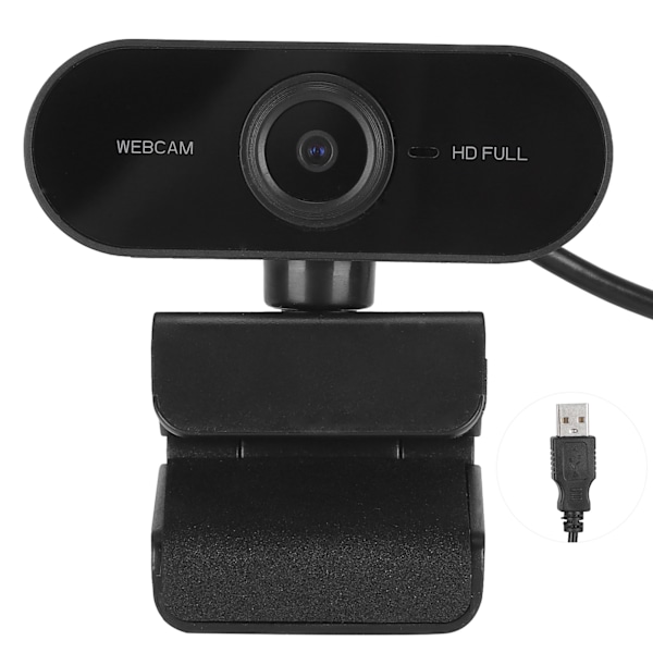 2K Autofokuserande Mini Webbkamera Inbyggd Mikrofon Videosamtal Webbkamera för PC Dator