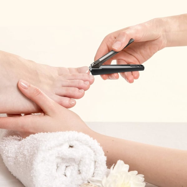 Professionella Manikyr Nagelknipsare, 2-pack Set Med Uppsamlare, Anti-Stänk, För Män, Kvinnor Och Seniorer, Mantis Design, Portabelt Fodral, Hög Kvalitet