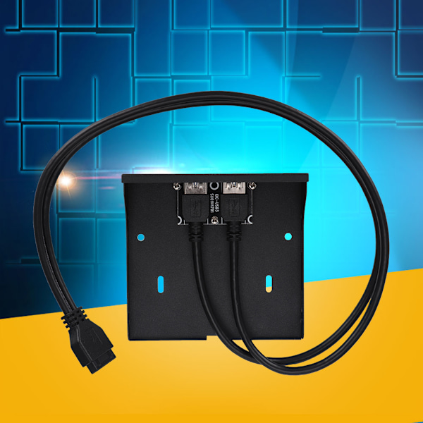 20-Pin Dubbel USB 3.0 HUB Floppy Bay Frontpanel Fäste Expansionsadapter