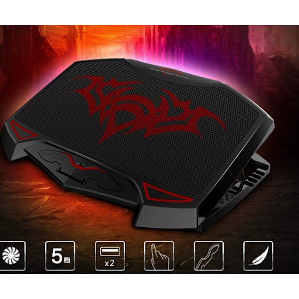 Laptop Gaming Kylplatta Led R Noxi notebook kylfläns bas kylflänsplatta är lämplig för kylställ för surfplattor under 15,6 tum