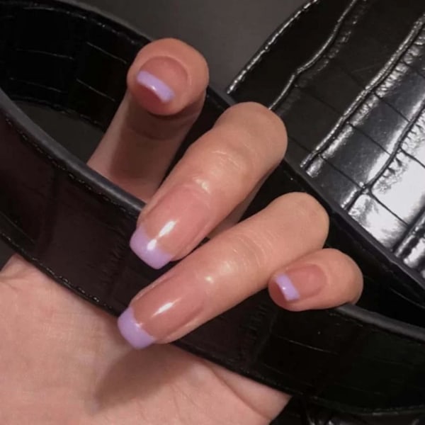 Återanvändbara Nagelspetsar, Tryck På Naglar Med Glansig Konstgjord Akryl, Bekväma Att Använda, Perfekt Gåva, Kostnadseffektivt Alternativ, 24 ST, Varierande
