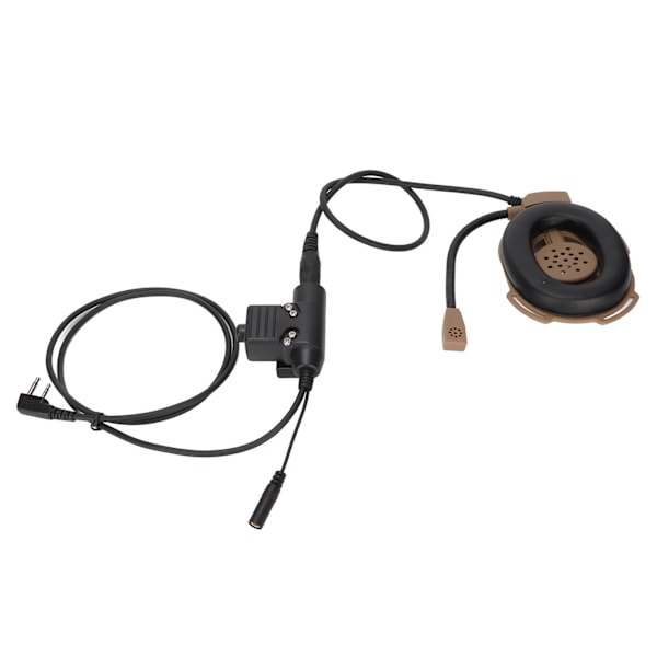 Militärhjälm Headset Motorcykelhörlurar med U94 PTT Fingermikrofon för Icom V8 V80 V82