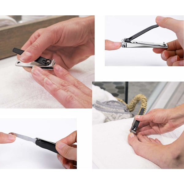 Innovativt Nagelvårdssystem, Ergonomisk Design Nagelklippare i Rostfritt Stål, Kirurgisk Precision för Perfekta Klipp