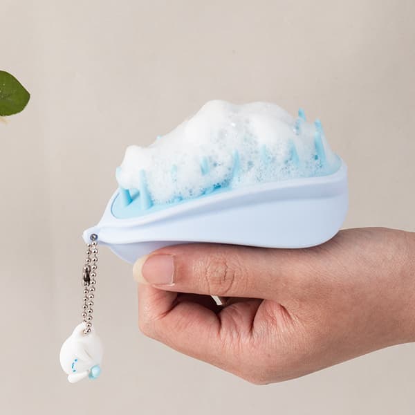 Star Fruit Shaped Silicone Scalp Massage Shampoo Brush - PVC Box - 2 Pack