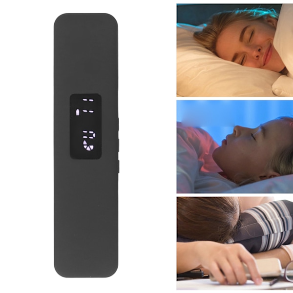 Kudde Högtalare Benledning Trådlös Bluetooth 5.3 Stereo Bas Sömnhjälp Ljud Högtalare med Digital Display Timerfunktion för Vuxna Svart
