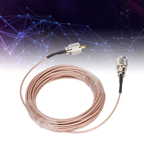 PL259 Kontakt Koaxialkabel Låg Förlust 10m Längd SC316 Radiokabel för Antenn SWR-mätare