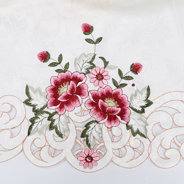 European Style Embroidered Tablecloth Polyester Table Cover Cloth Home Decoration 183x183cm