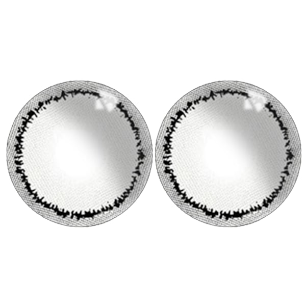 2 kpl 14 mm värilliset piilolinssit Kosmeettiset silmälinssit Vuosittaiset värilliset linssit 0 astetta Tummanharmaa