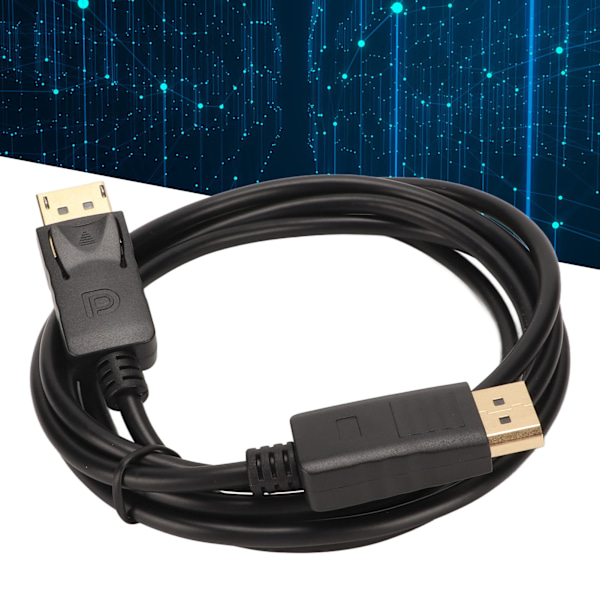 DisplayPort till DisplayPort-kabel 4K Fördröjningsfri DP till DP Adapterkabel för PC TV Monitor Projektor 1,8m