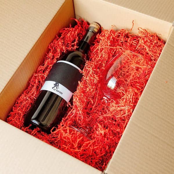 Frisure Strimlat papper - Creative Deco - 1 kg - Röd - Kraftpapper - Presentförpackning Röd