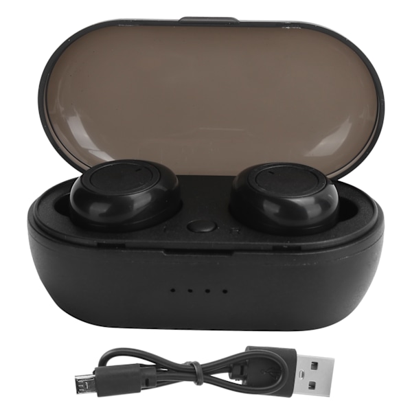 Y50 Trådlösa Bluetooth Hörlurar Bluetooth Öronsnäckor Stereo Hörlurar Bluetooth 5.0 Headset Svart