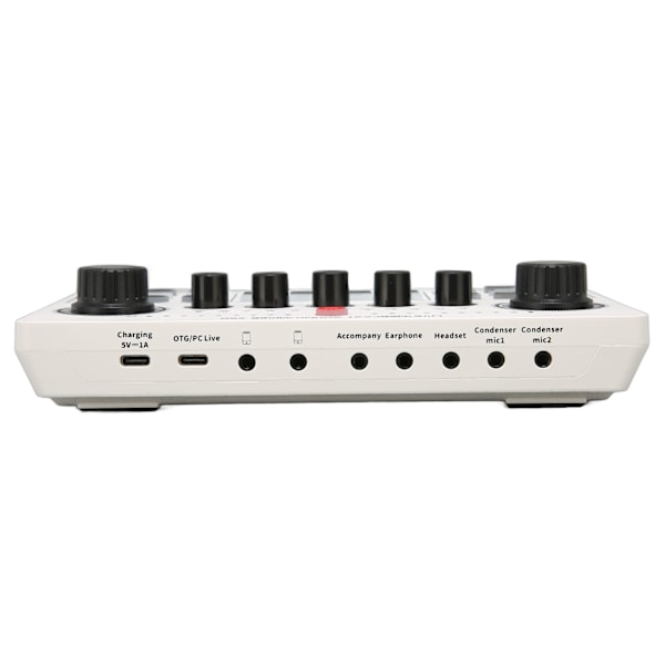 X50 Live Ljudkort 12 Uppvärmningsljudeffekter One Touch Mute USB Externt Ljudkort för Live-sändning