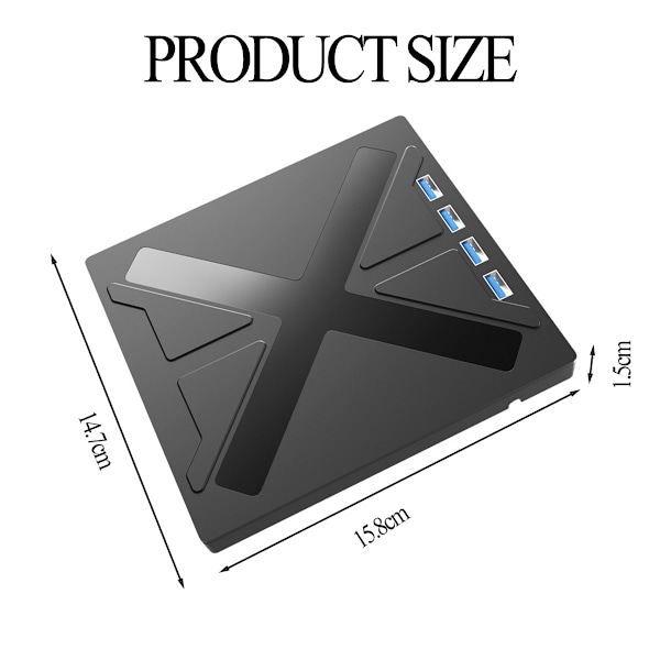 TF + SD + USB3.0 7-i-1 multifunktionell DVD-inspelning universell extern bärbar allt-i-ett optisk enhet