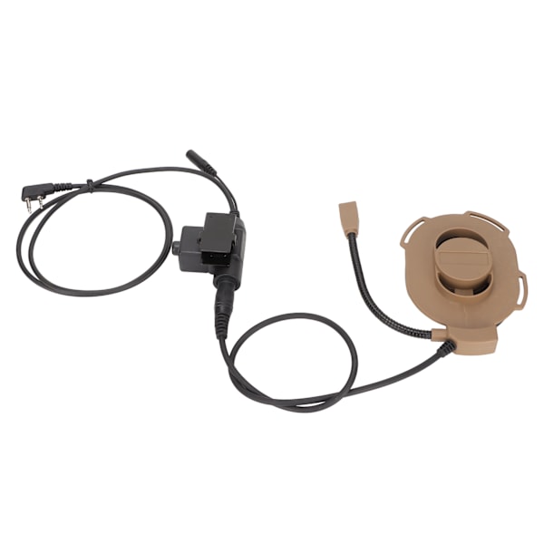 Militärhjälm Headset Motorcykelhörlurar med U94 PTT Fingermikrofon för Icom V8 V80 V82