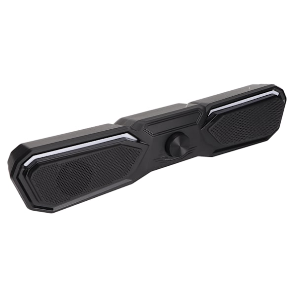Skrivbordshögtalare USB-driven Stereo Liten Dator Soundbar med Dynamiskt RGB-ljus för PC Laptop