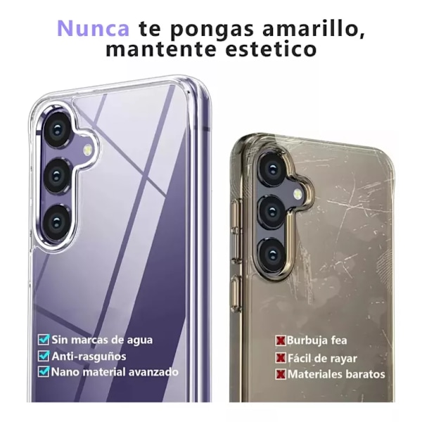 Samsung A55 5g Genomskinligt Mica Härdat Glas Skal för Samsung A55 5g