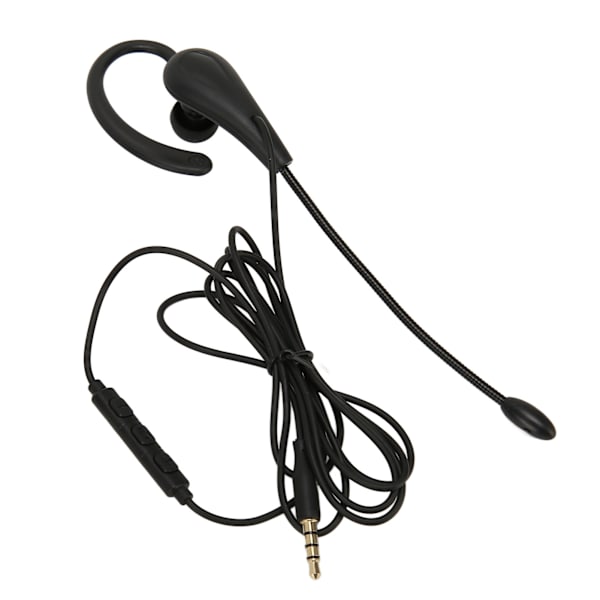 Enkelsidigt headset med mikrofon, trådbundet, brusreducerande, lätt monauralt headset för callcenter, kontor, 3,5 mm