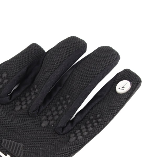 1 par keeperhansker Anti Slip Hard Wearing Håndbeskyttelse Fotball Keeper Treningshansker Svart XL