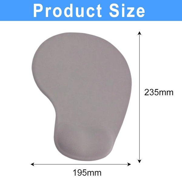 Handledsstöd Musmatta Ergonomisk Design Mjuk Bekväm Smärtlindring Handledsstöd Silikon Musmatta