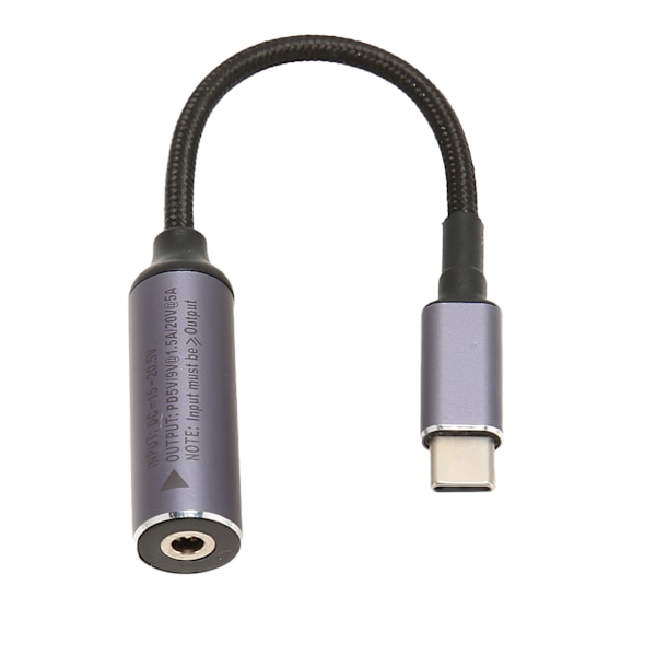 DC till Typ C Kabel 2.5x0.7mm 100W Hona Ingång till Hane Utgång Auto Identifiering Typ C till DC2507 Kabel för PC Telefon