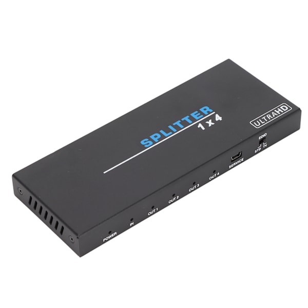 1 till 4 HD Multimedia Interface Splitter 4K 18Gbps Högupplöst HD Multimedia Interface2.0 Videoväxlare EU-kontakt