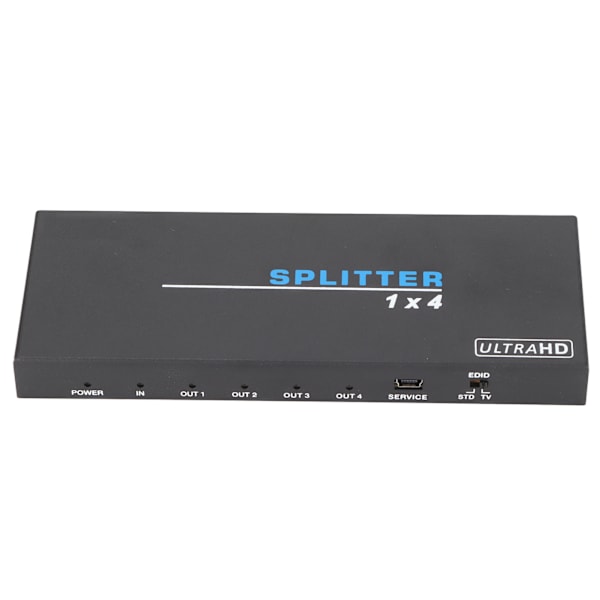 1 till 4 HD Multimedia Interface Splitter 4K 18Gbps Högupplöst HD Multimedia Interface2.0 Videoväxlare EU-kontakt