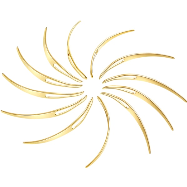 Sammanlåsande verktyg för locs, bekväm design & slät metallspets för en oöverträffad hårstylingupplevelse (12-pack)