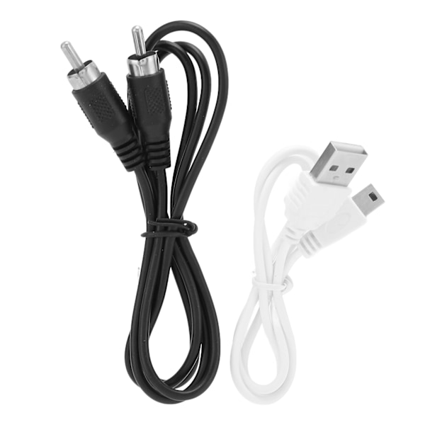 Videokonverter Mini YPbPr till CVBS Audio Video Adapter för Projektorer Monitorer TV-apparater